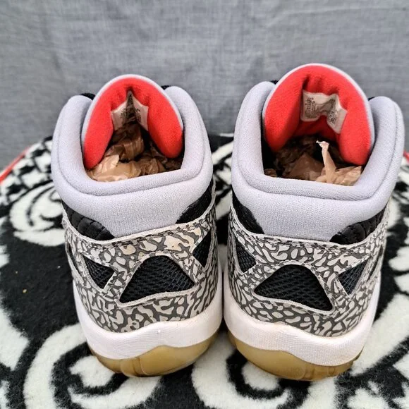 %Nike Jordan 11 Low IE Black Cement 919712-006 Men's size 10.5 / AJ12 - Picture 5 of 12